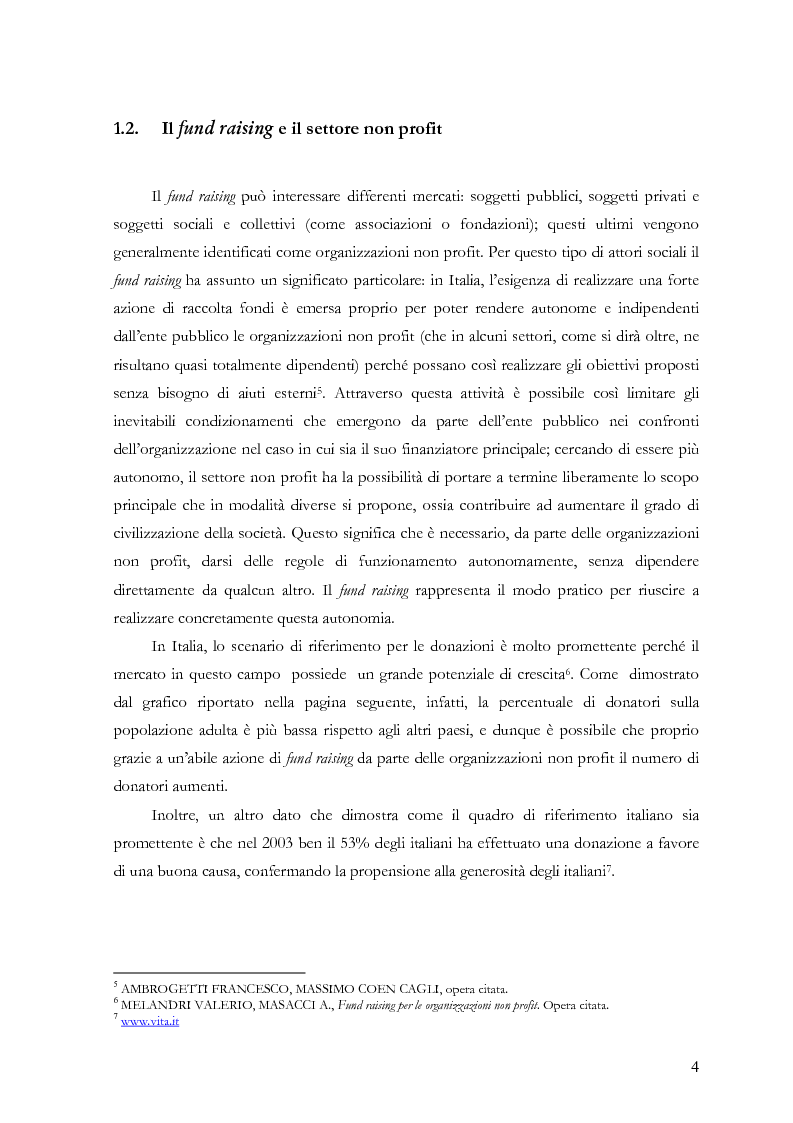 Anteprima della tesi: Il fund raising online degli enti culturali. Analisi del progetto per la fondazione Milano per la Scala, Pagina 4