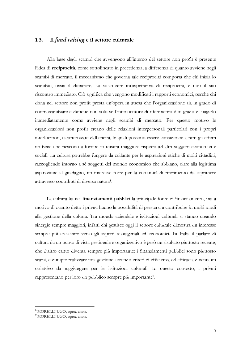 Anteprima della tesi: Il fund raising online degli enti culturali. Analisi del progetto per la fondazione Milano per la Scala, Pagina 5