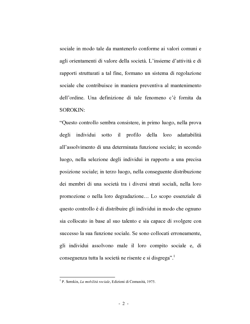 Anteprima della tesi: La dispersione scolastica nel comune di Rende, Pagina 2