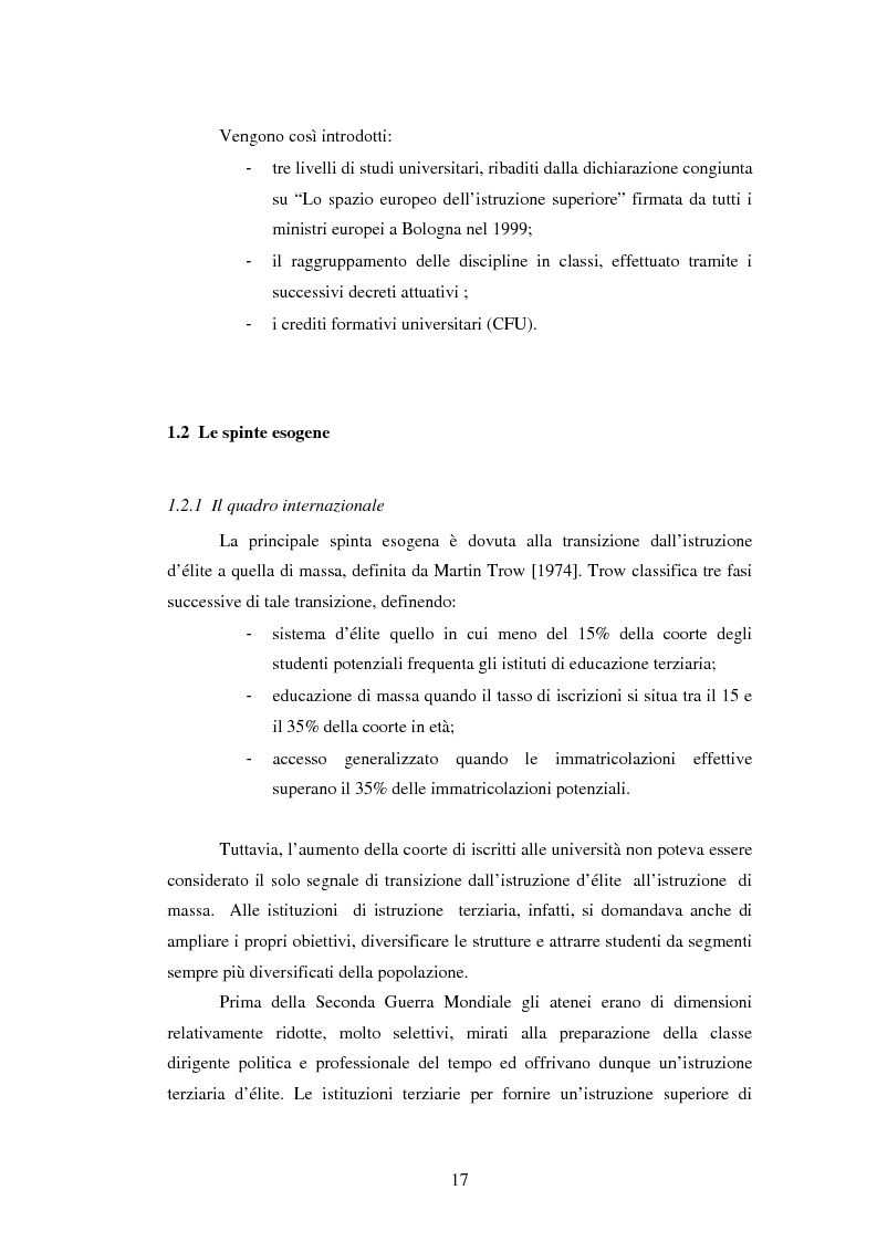 Anteprima della tesi: Metodologie e prime applicazioni sperimentali per la gestione strategica degli atenei, Pagina 14