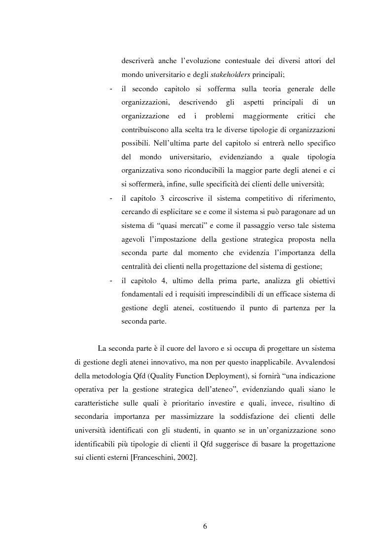 Anteprima della tesi: Metodologie e prime applicazioni sperimentali per la gestione strategica degli atenei, Pagina 3