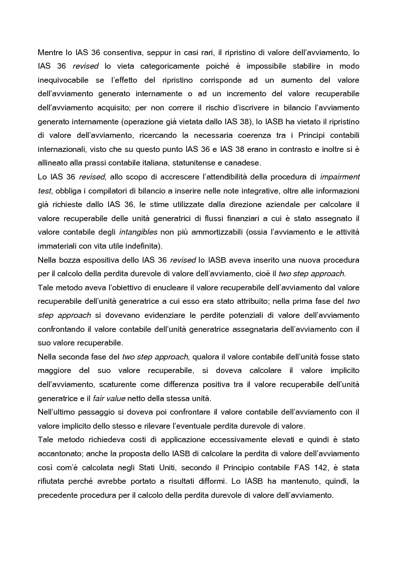 Anteprima della tesi: IAS 36 e IAS 36 revised: un confronto, Pagina 3