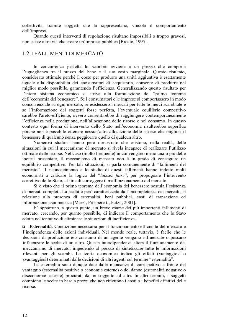 Anteprima della tesi: I servizi a rete: liberalizzazione e regolazione, con particolare attenzione al settore delle telecomunicazioni., Pagina 8