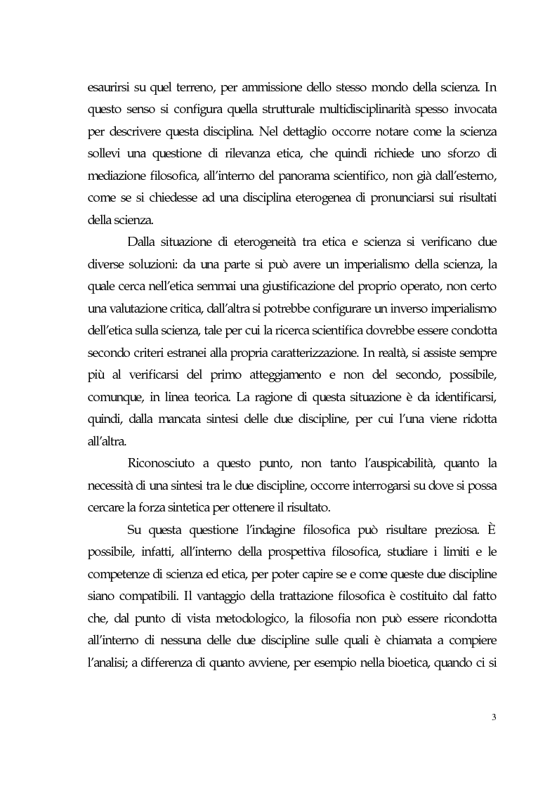 Anteprima della tesi: Sviluppo tecno-scientifico e riflessione bioetica, Pagina 2