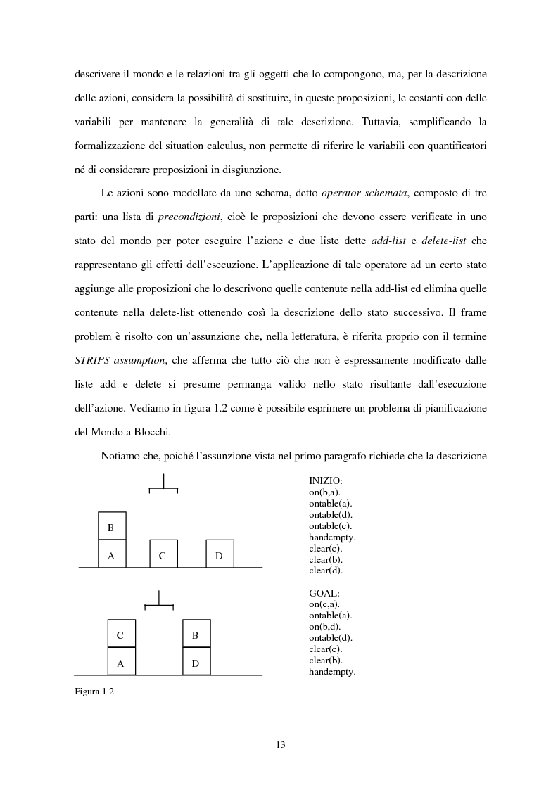 Anteprima della tesi: Tecniche di pianificazione in presenza di conoscenza incompleta, Pagina 13