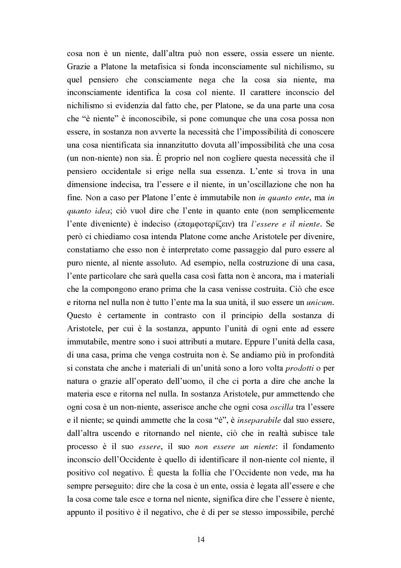Anteprima della tesi: Nichilismo, téchne e poesia nel pensiero di Emanuele Severino, Pagina 12