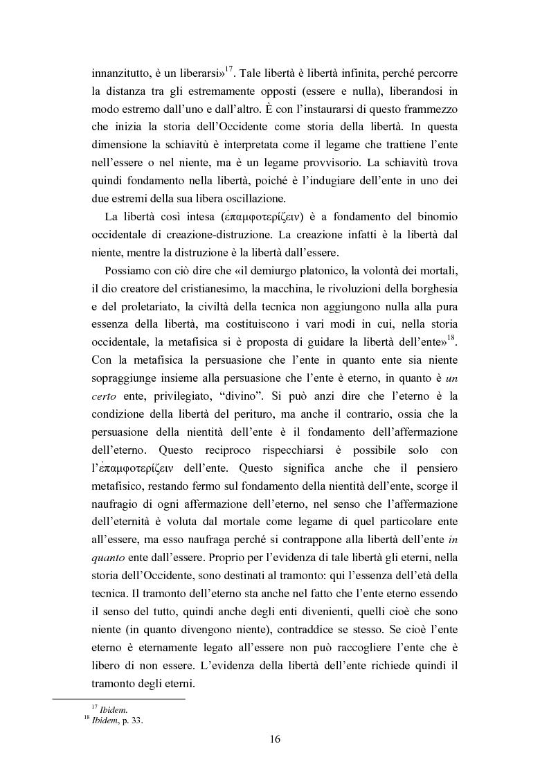 Anteprima della tesi: Nichilismo, téchne e poesia nel pensiero di Emanuele Severino, Pagina 14