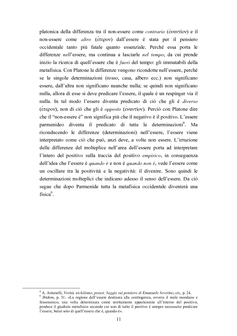 Anteprima della tesi: Nichilismo, téchne e poesia nel pensiero di Emanuele Severino, Pagina 9