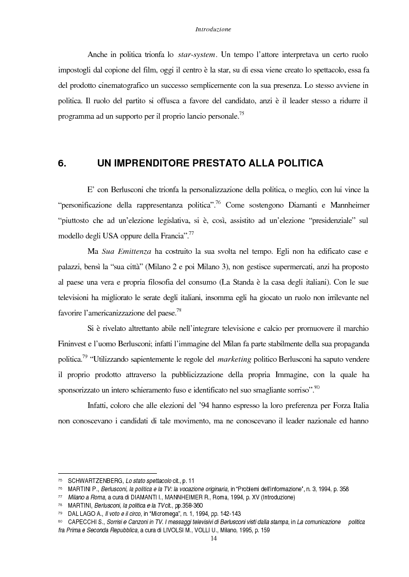 Anteprima della tesi: La stampa d'opinione di fronte alle elezioni politiche del 1996: La Stampa e Il Corriere della Sera a confronto, Pagina 14