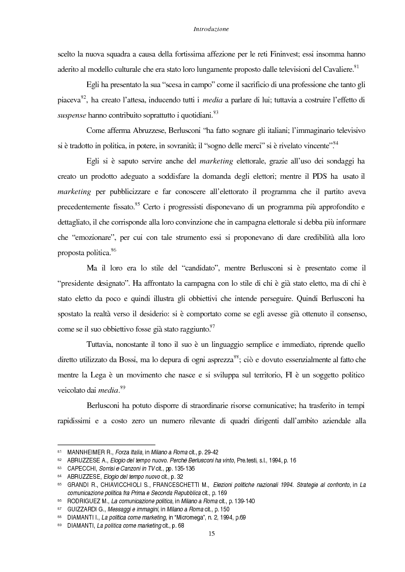 Anteprima della tesi: La stampa d'opinione di fronte alle elezioni politiche del 1996: La Stampa e Il Corriere della Sera a confronto, Pagina 15