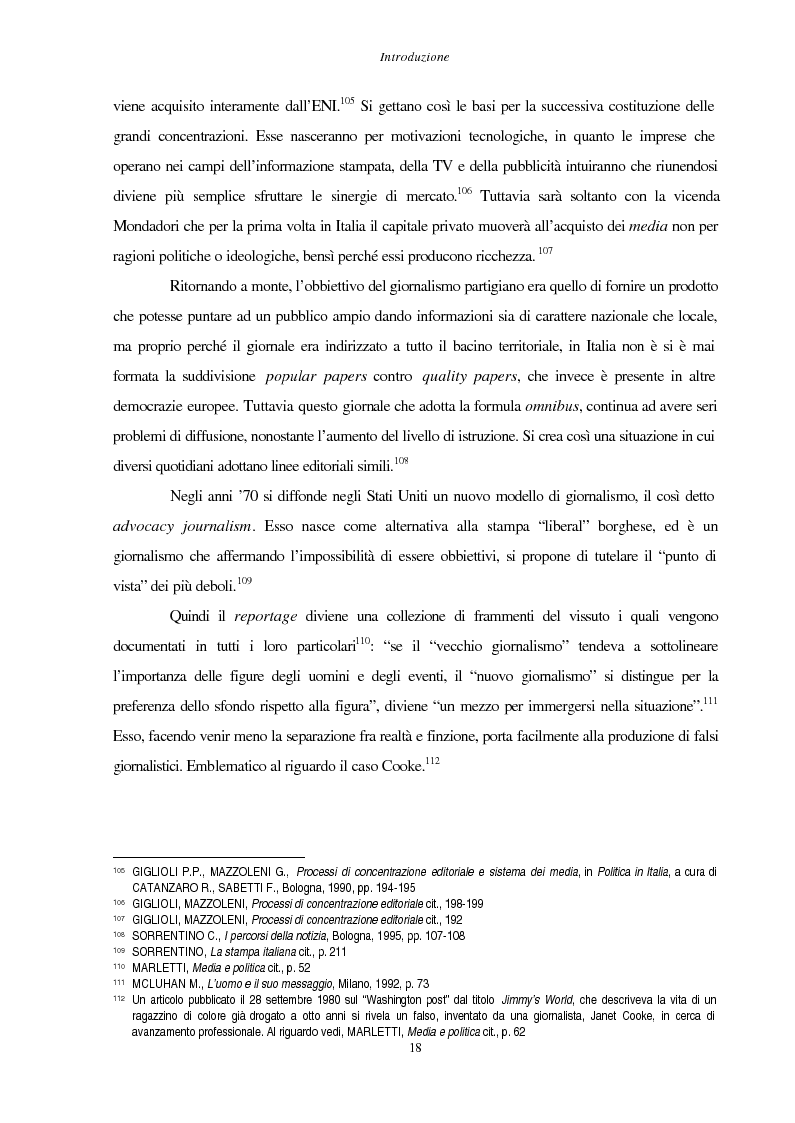 Anteprima della tesi: La stampa d'opinione di fronte alle elezioni politiche del 1996: La Stampa e Il Corriere della Sera a confronto, Pagina 18