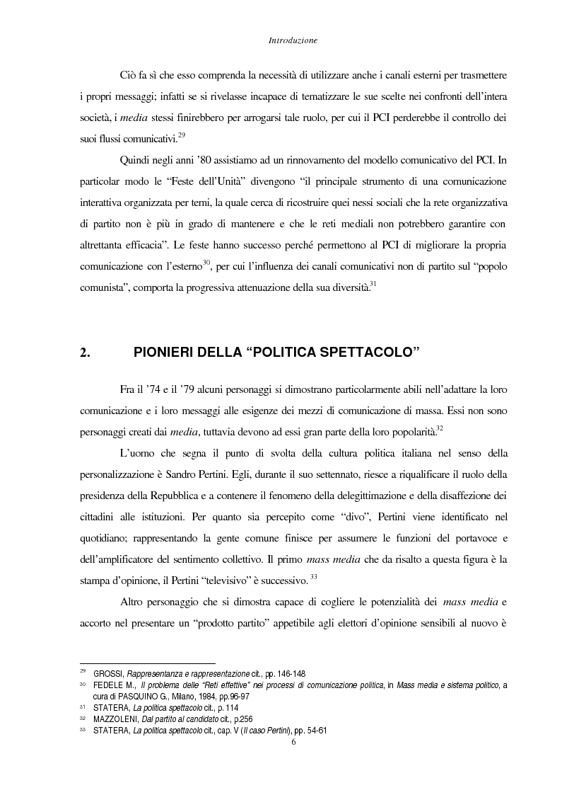 Anteprima della tesi: La stampa d'opinione di fronte alle elezioni politiche del 1996: La Stampa e Il Corriere della Sera a confronto, Pagina 6