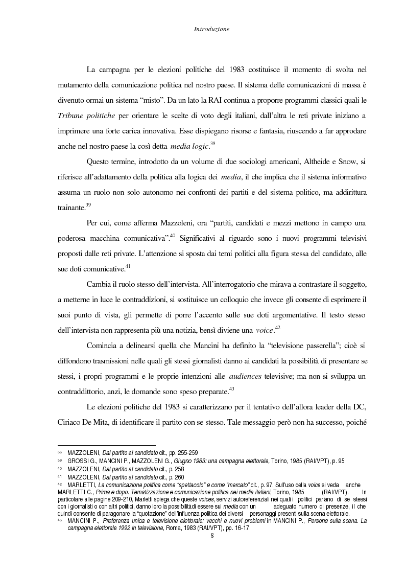 Anteprima della tesi: La stampa d'opinione di fronte alle elezioni politiche del 1996: La Stampa e Il Corriere della Sera a confronto, Pagina 8