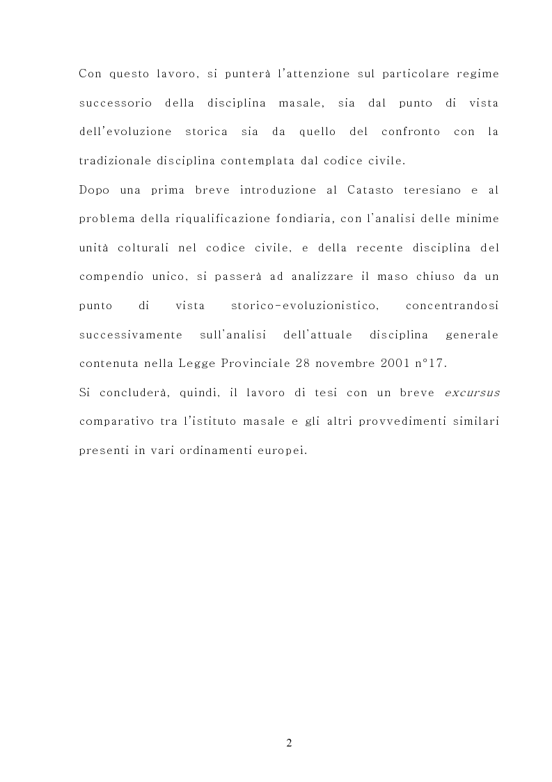 Anteprima della tesi: Il maso chiuso, Pagina 2