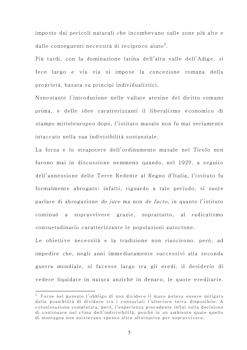 Anteprima della tesi: Il maso chiuso, Pagina 5