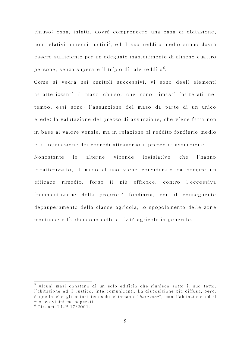 Anteprima della tesi: Il maso chiuso, Pagina 9