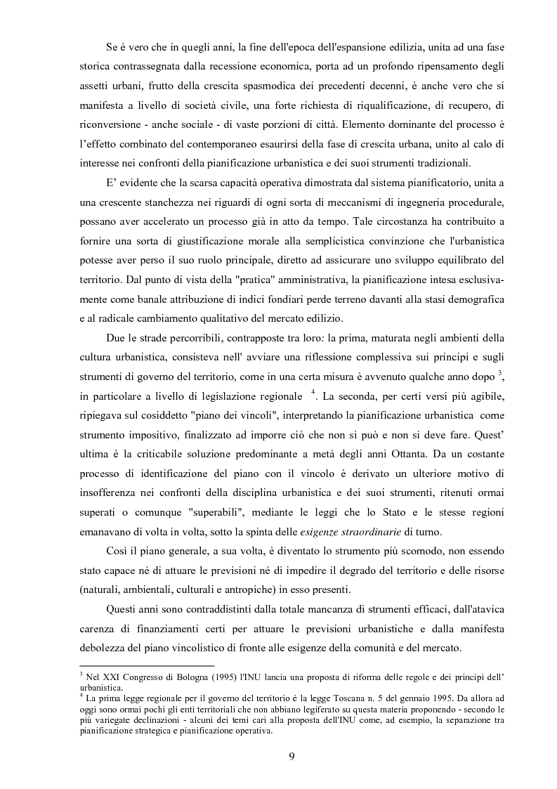 Anteprima della tesi: I ''programmi integrati d'intervento'' come strumento di riqualificazione urbana, Pagina 6