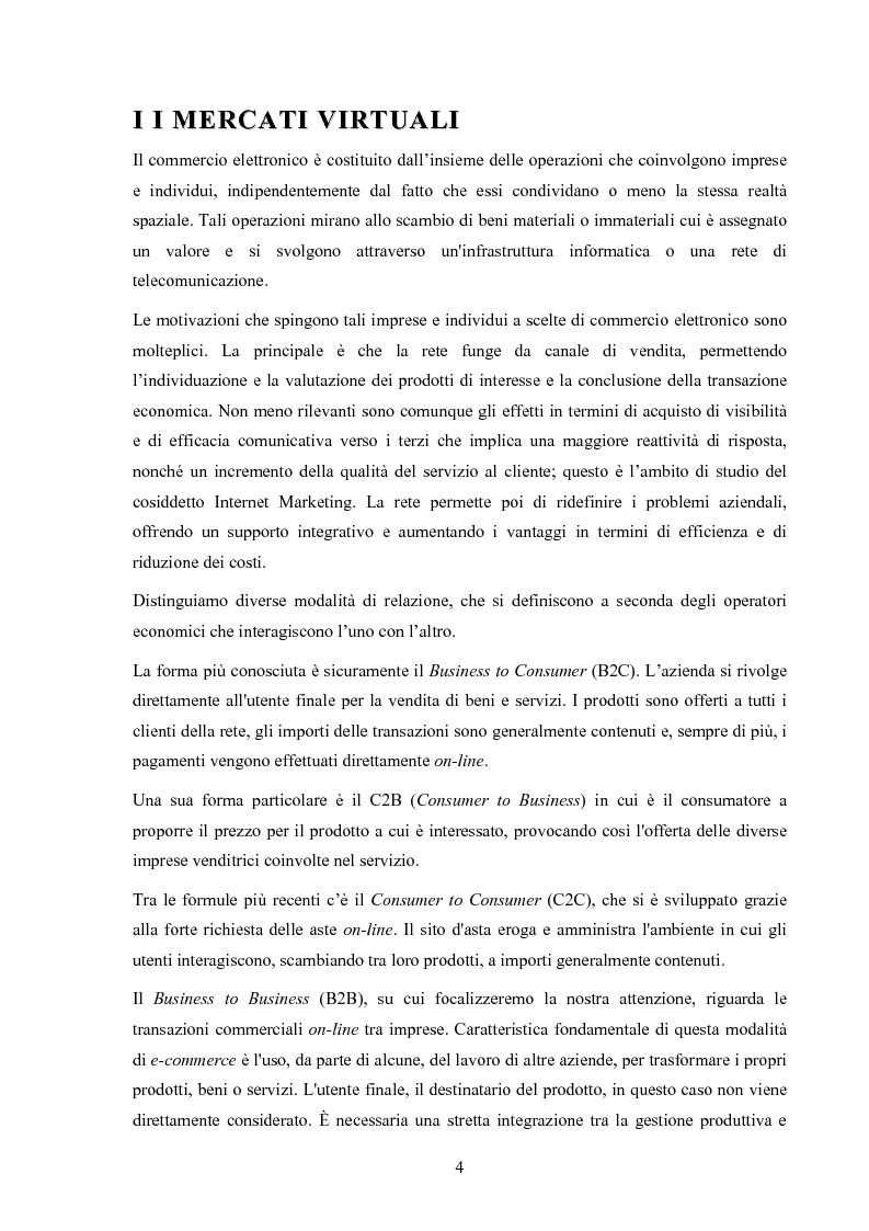 Anteprima della tesi: I mercati virtuali e il caso '' east2italy.com '', Pagina 3