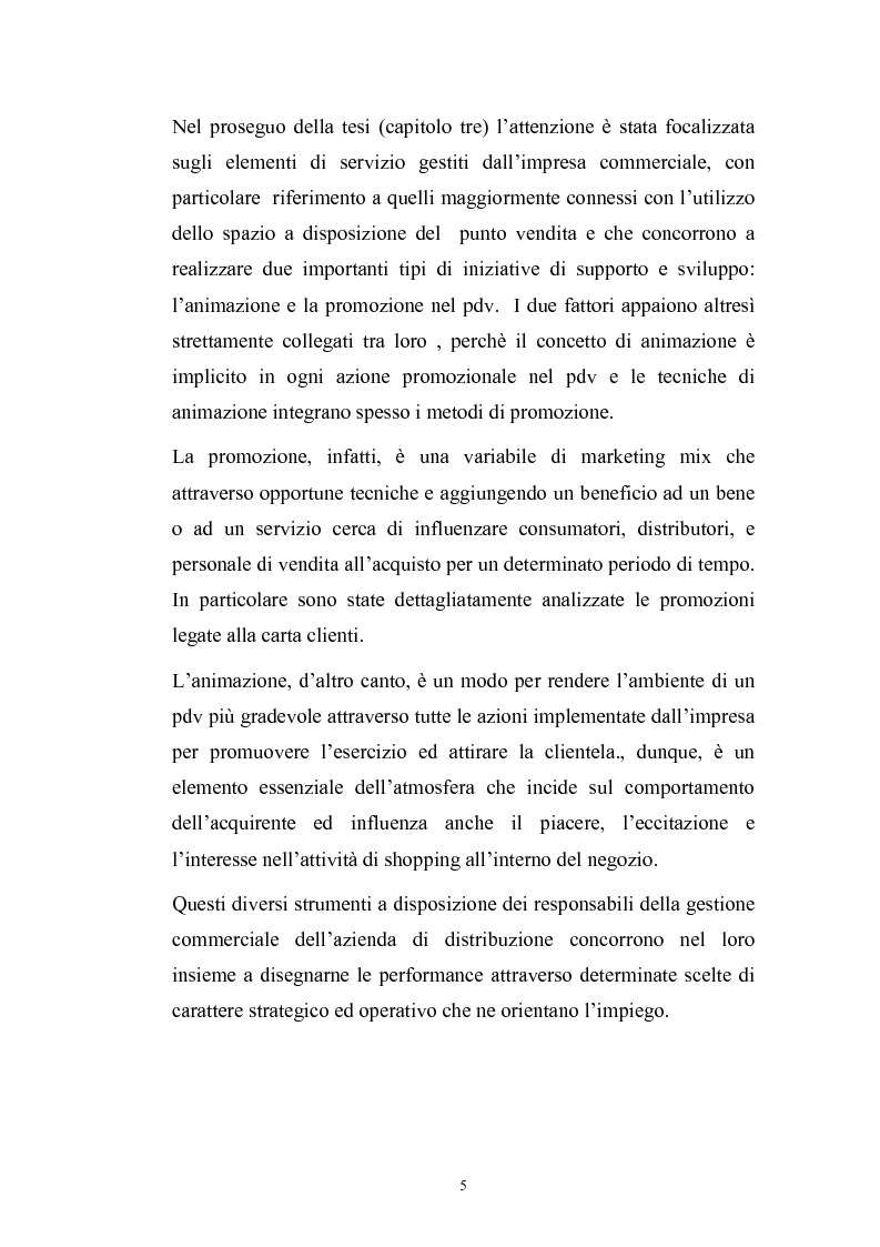 Anteprima della tesi: Le risorse assortimento-spazio-servizi nell'economia delle aziende di distribuzione commerciale, Pagina 2