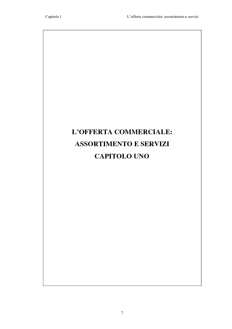 Anteprima della tesi: Le risorse assortimento-spazio-servizi nell'economia delle aziende di distribuzione commerciale, Pagina 4
