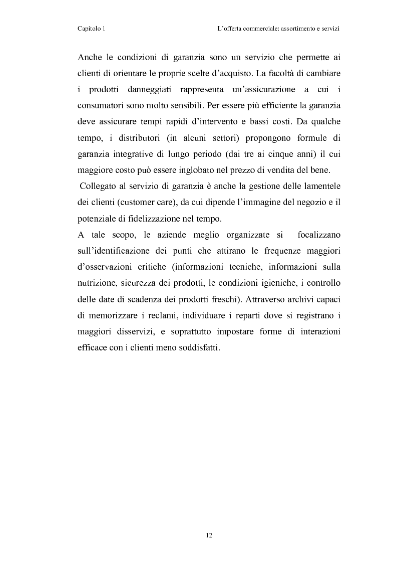 Anteprima della tesi: Le risorse assortimento-spazio-servizi nell'economia delle aziende di distribuzione commerciale, Pagina 9