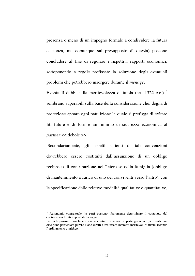 Anteprima della tesi: I contratti regolatori della convivenza, Pagina 13