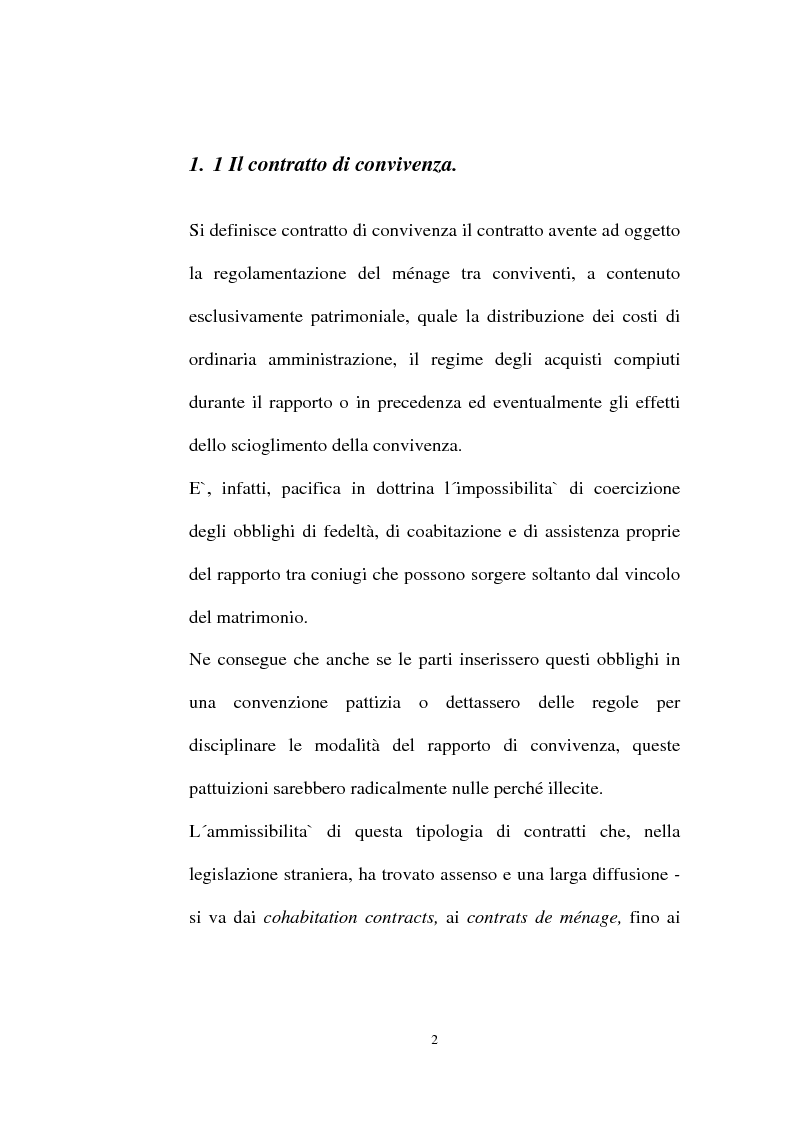 Anteprima della tesi: I contratti regolatori della convivenza, Pagina 4
