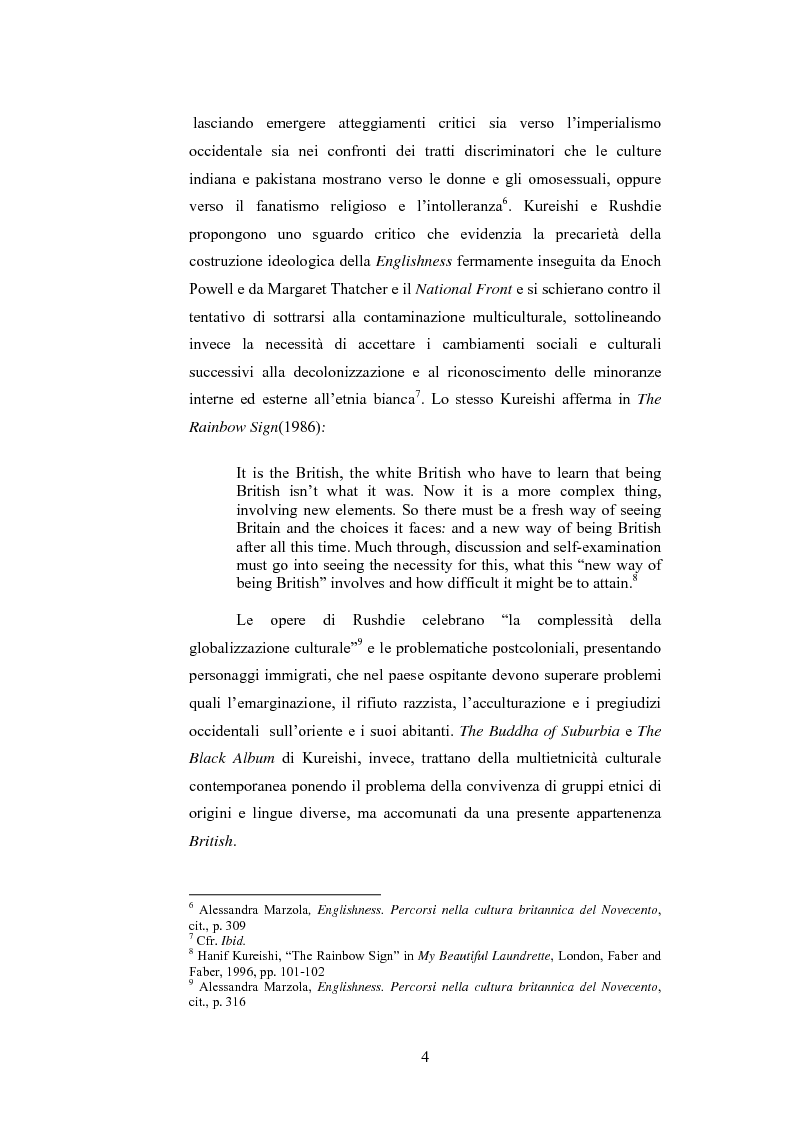 Anteprima della tesi: Elementi postcoloniali e postmoderni nell'opera di Salman Rushdie e Hanif Kureishi, Pagina 3