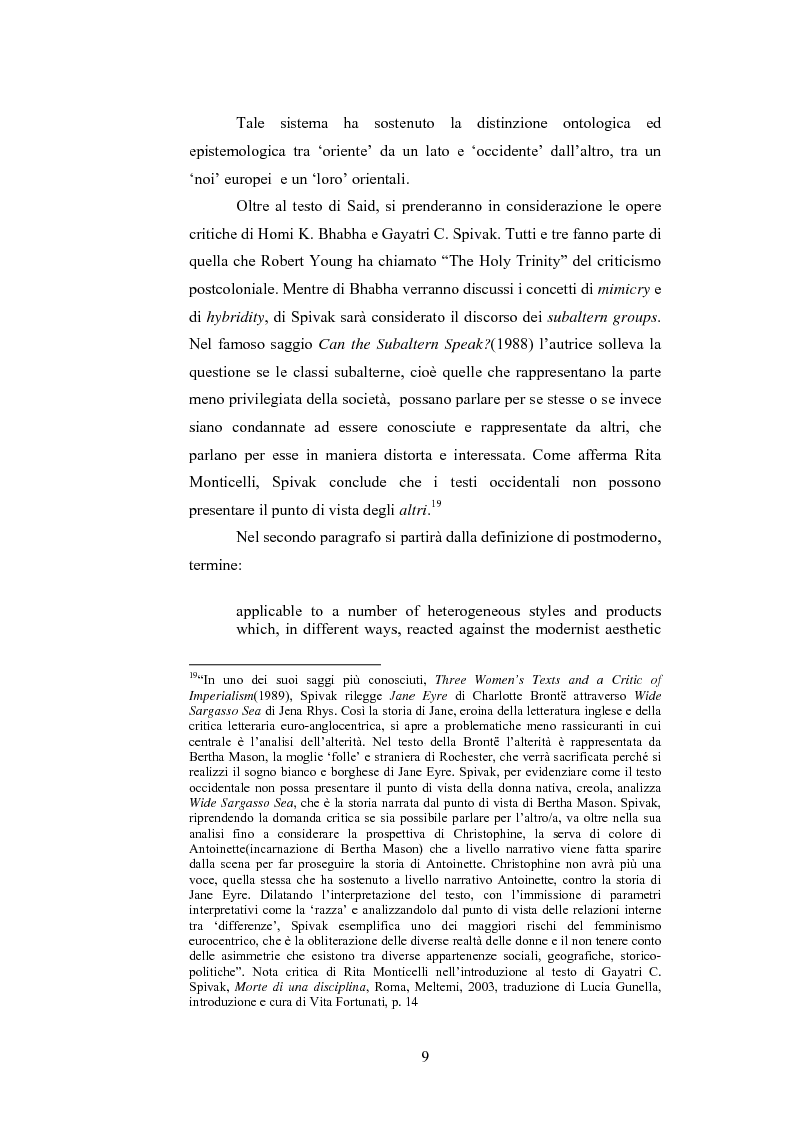 Anteprima della tesi: Elementi postcoloniali e postmoderni nell'opera di Salman Rushdie e Hanif Kureishi, Pagina 8