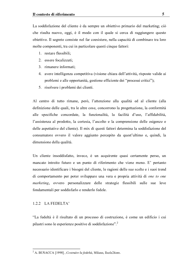 Anteprima della tesi: I sistemi competitivi e le strategie di CRM nel settore bancario. Il caso BNL, Pagina 8