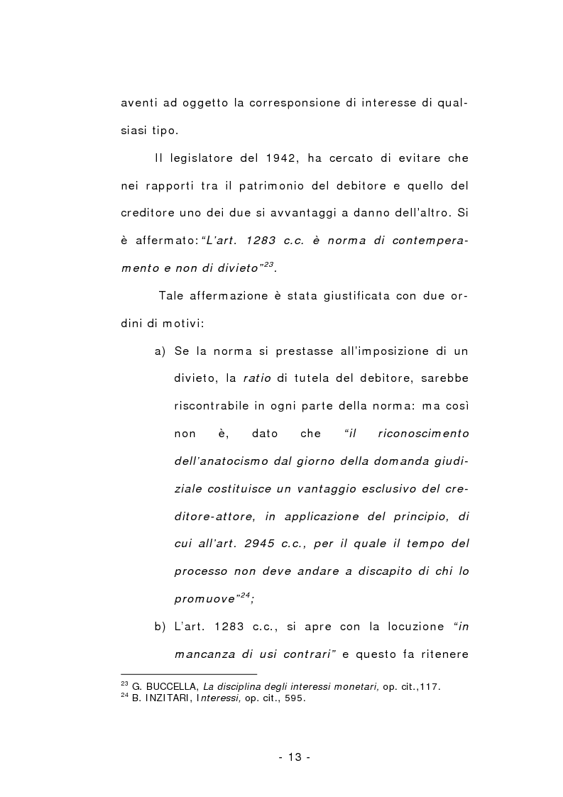 Anteprima della tesi: L'anatocismo, Pagina 13