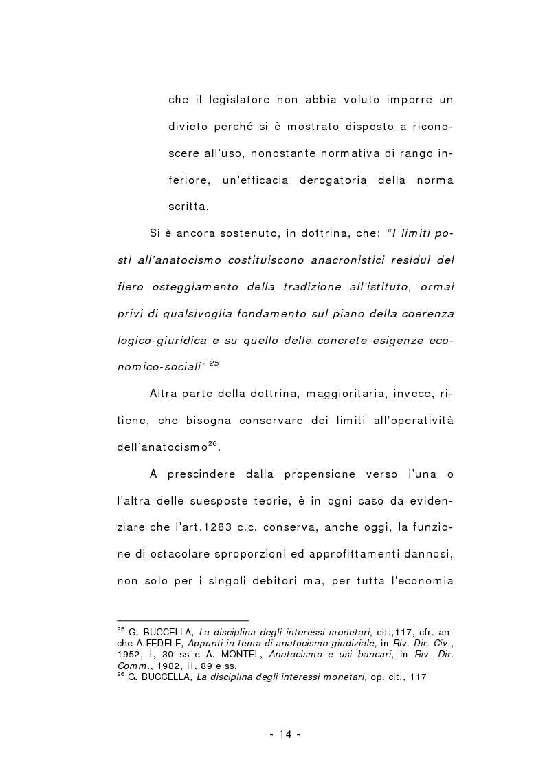 Anteprima della tesi: L'anatocismo, Pagina 14