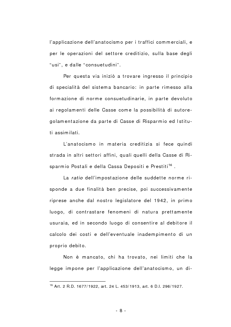 Anteprima della tesi: L'anatocismo, Pagina 8