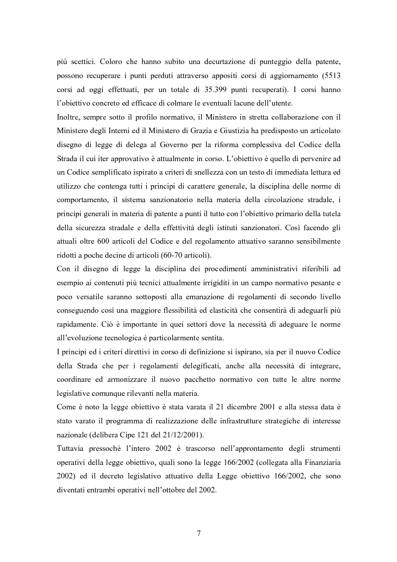 Anteprima della tesi: Il rilancio delle infrastrutture, un problema economico-politico-sociale, la terra, il mare e il cielo a confronto, Pagina 2