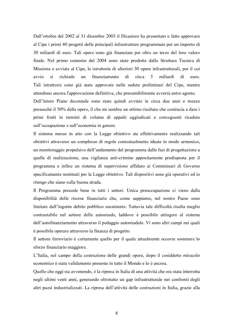 Anteprima della tesi: Il rilancio delle infrastrutture, un problema economico-politico-sociale, la terra, il mare e il cielo a confronto, Pagina 3