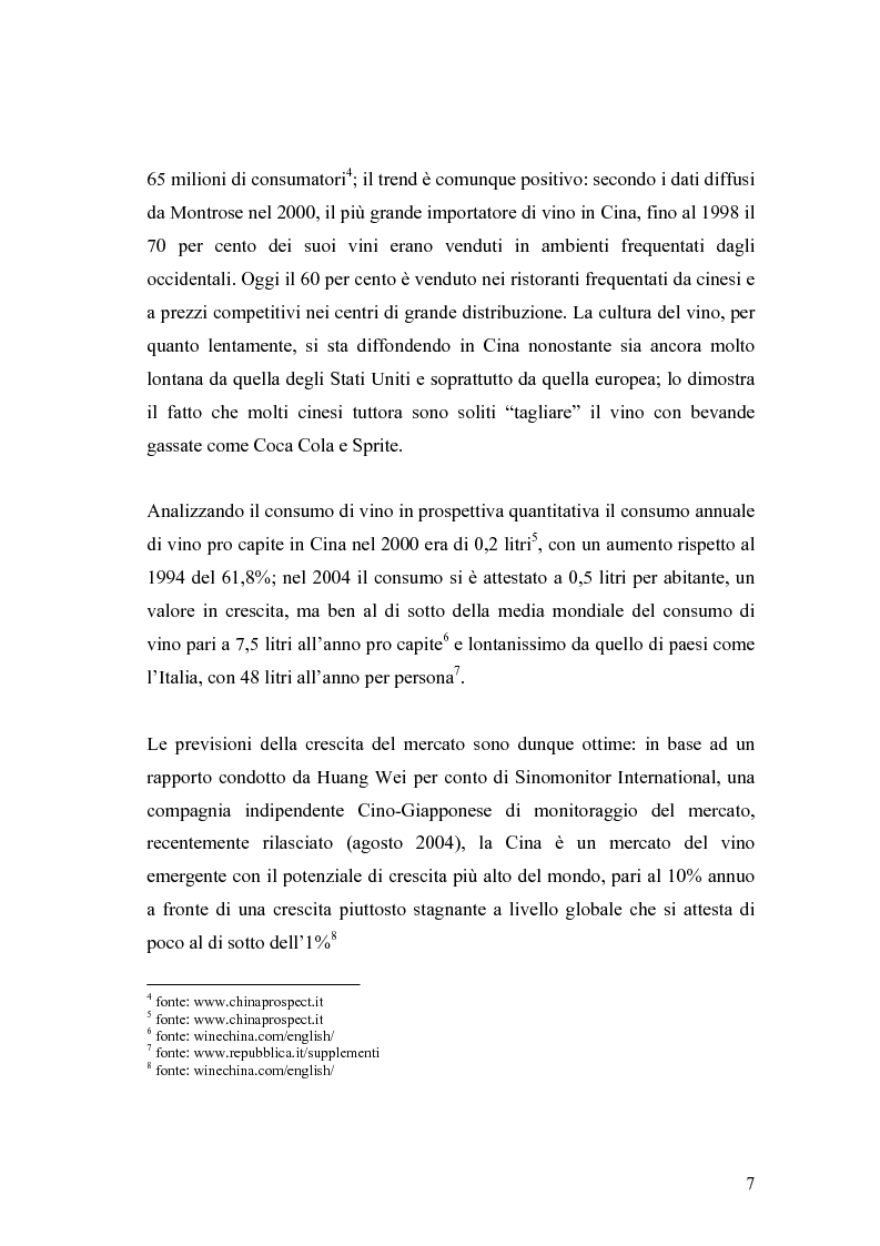 Anteprima della tesi: Introduzione di una nuova marca in un mercato: il caso del vino italiano in Cina, Pagina 4