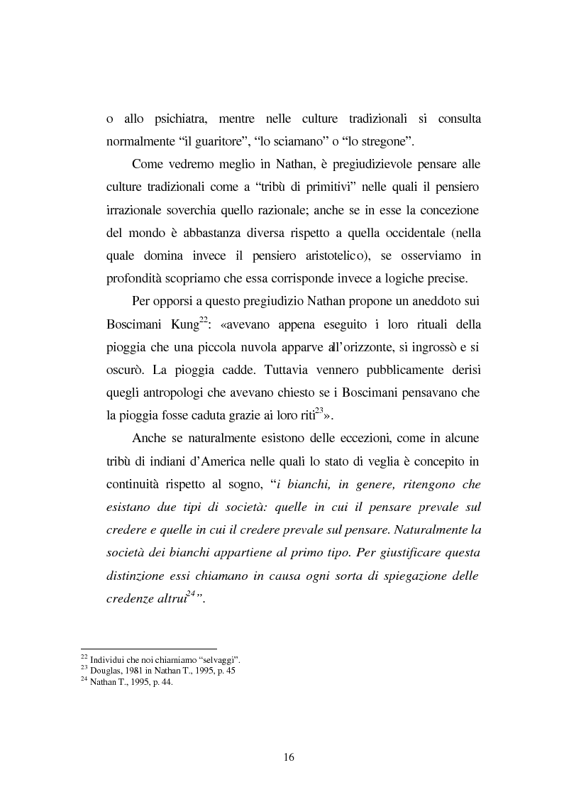 Anteprima della tesi: Possessioni e psicopatologie: una indagine etnopsichiatrica, Pagina 13