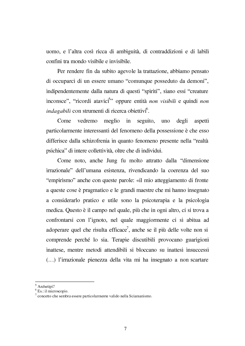 Anteprima della tesi: Possessioni e psicopatologie: una indagine etnopsichiatrica, Pagina 4