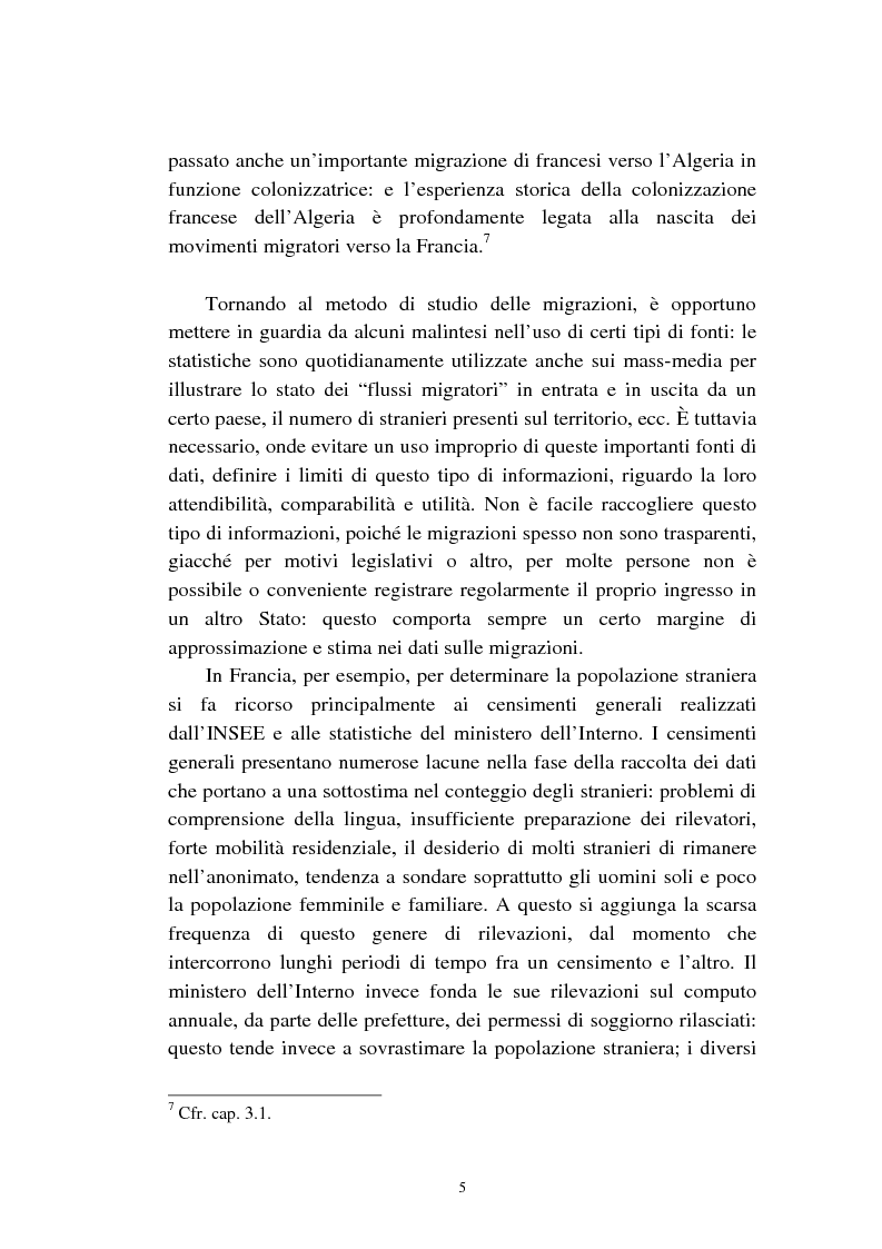 Anteprima della tesi: Le migrazioni franco-algerine prima e dopo l'11 settembre, Pagina 3