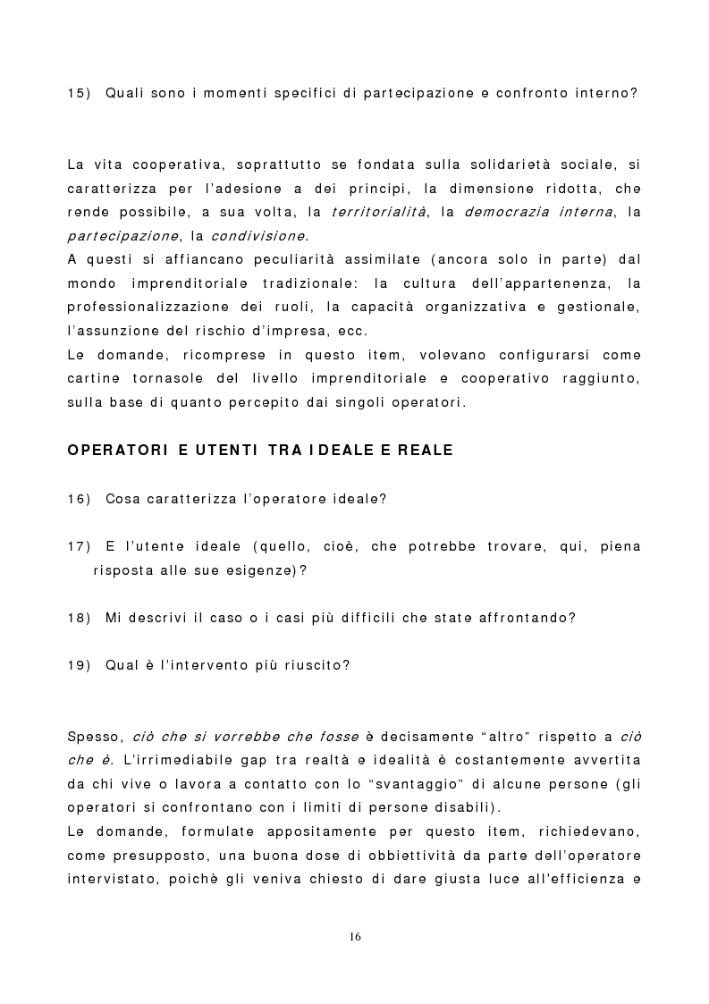 Anteprima della tesi: Cooperazione sociale e qualità dei servizi, Pagina 12