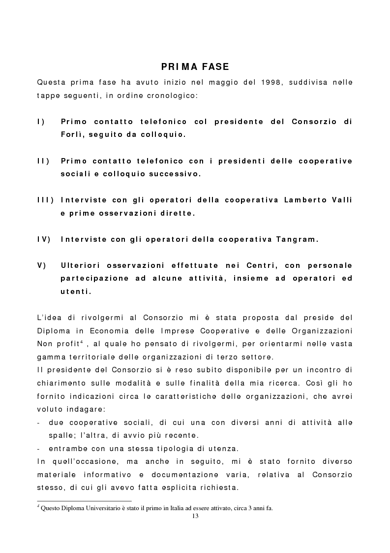 Anteprima della tesi: Cooperazione sociale e qualità dei servizi, Pagina 9