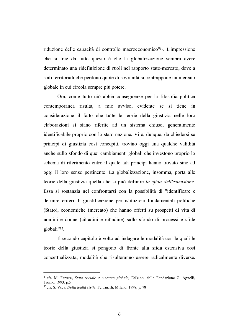 Anteprima della tesi: Globalizzazione e teorie della giustizia, Pagina 6