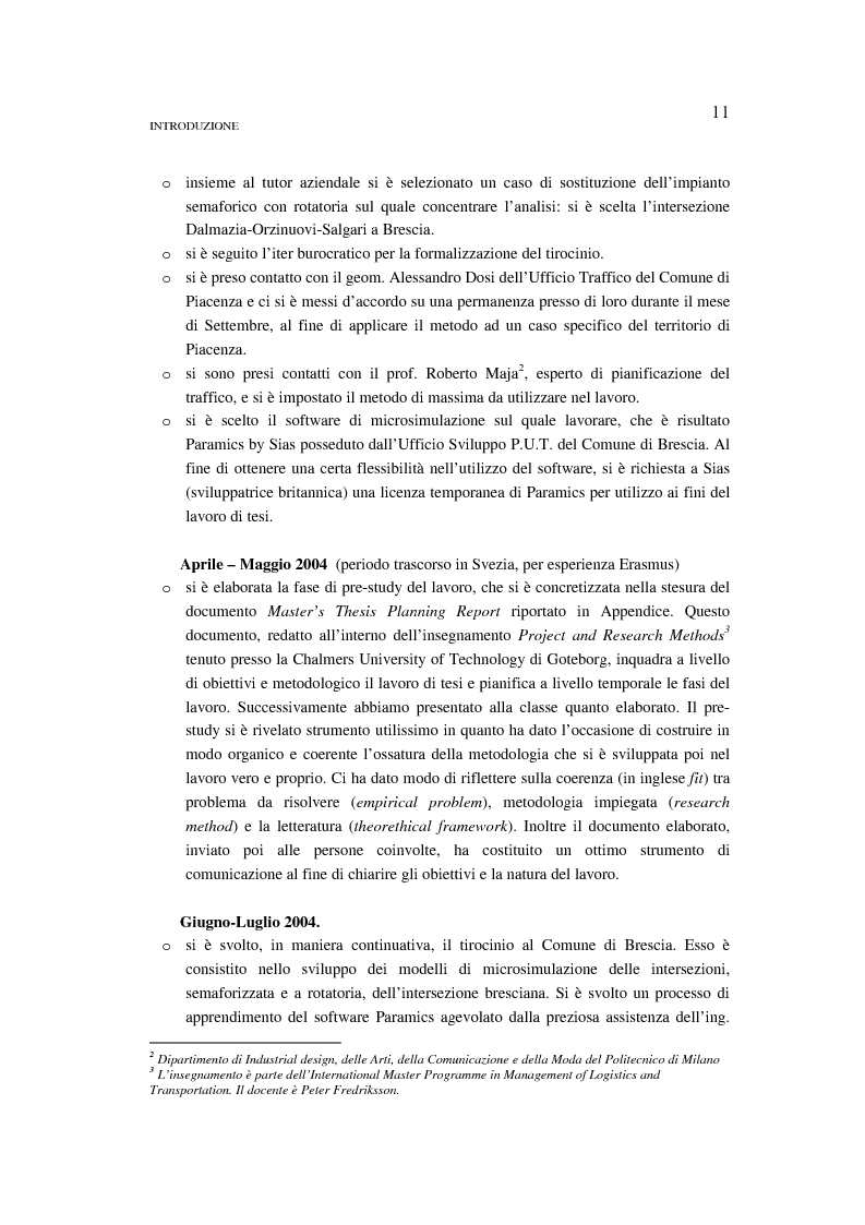 Anteprima della tesi: Valutazione di emissioni e consumi in corrispondenza di intersezione a rotatoria. Confronto con il caso dell'impianto semaforico., Pagina 5