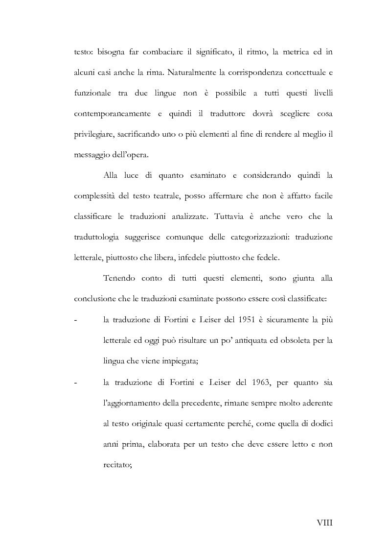 Anteprima della tesi: Alcuni aspetti delle traduzioni italiane di Mutter Courage und ihre Kinder di Bertolt Brecht, Pagina 8