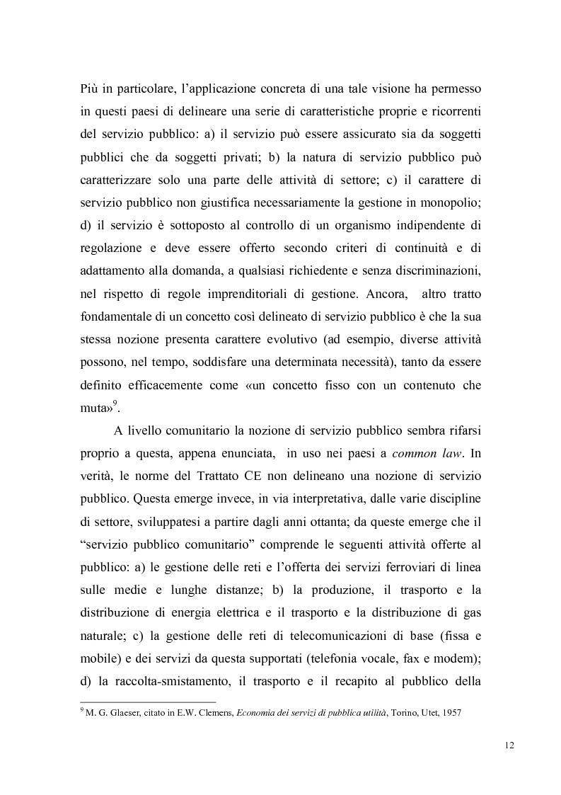 Anteprima della tesi: Concorrenza e regolazione nel trasporto ferroviario passeggeri: il difficile cammino delle riforme, Pagina 9