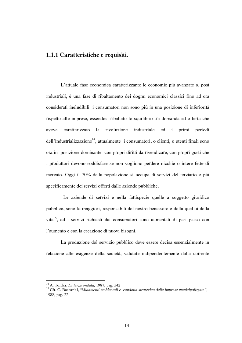 Anteprima della tesi: Aspetti evolutivi della gestione dei servizi di pubblica utilità, Pagina 9