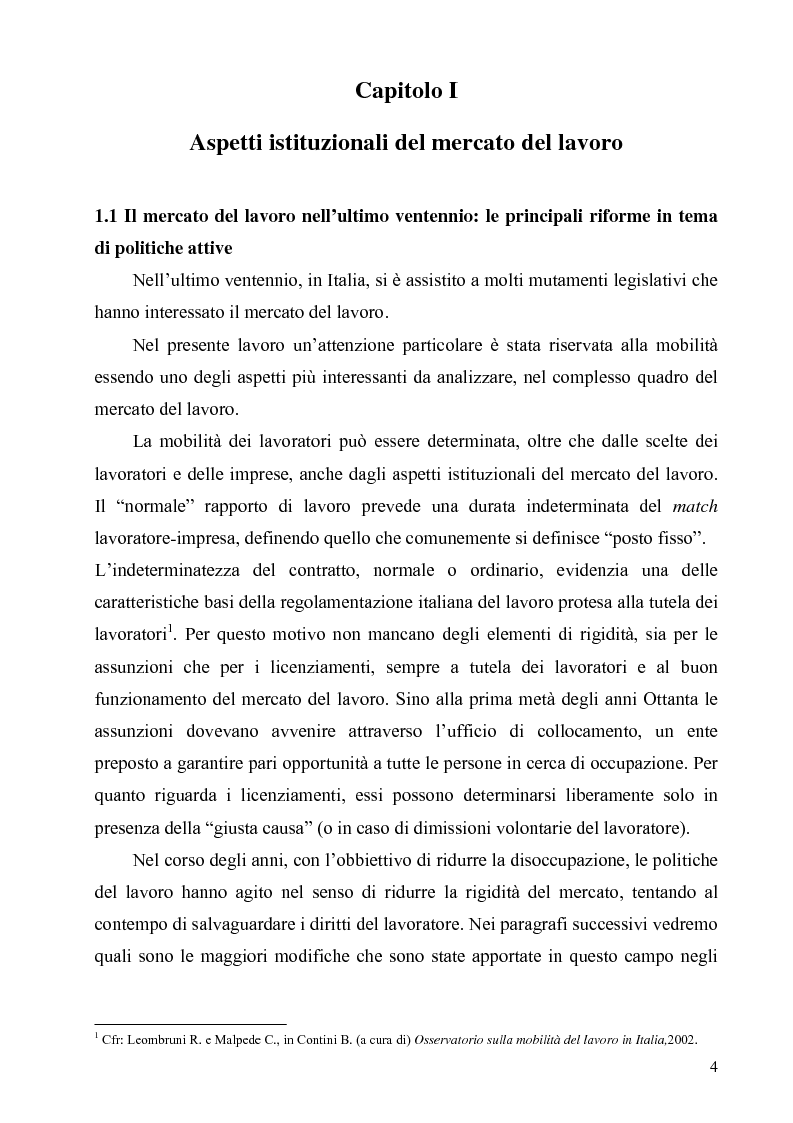 Anteprima della tesi: Politiche di sostegno alla mobilità geografica Sud-Nord, Pagina 3