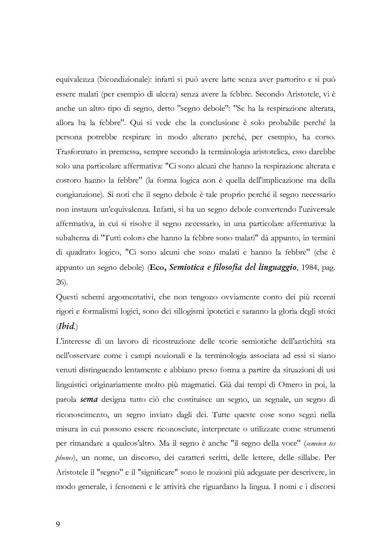 Anteprima della tesi: La teoria della significazione linguistica nel pensiero di Aristotele, Pagina 6