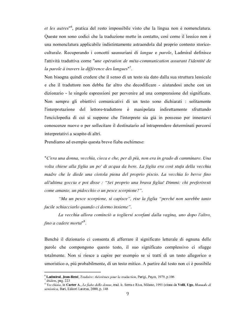 Anteprima della tesi: Traduzione e Abduzione, Pagina 6