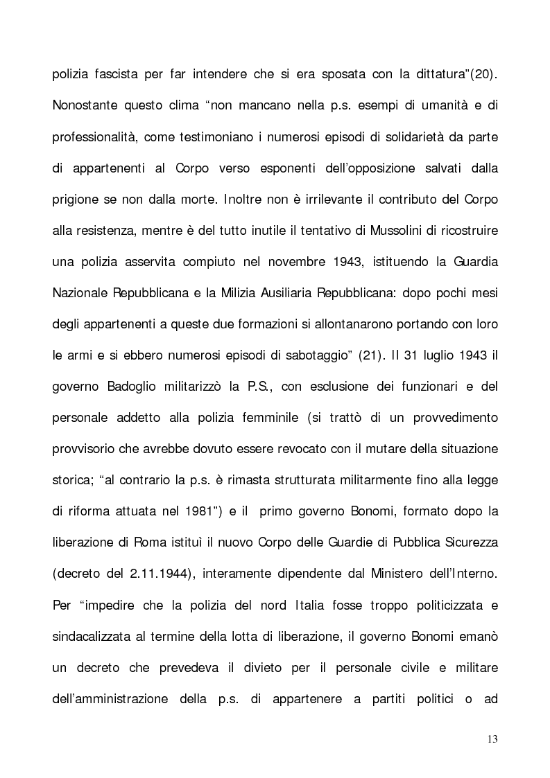 Anteprima della tesi: In nome del “dovere”. Selezione e formazione degli operatori dell'ordine, Pagina 10